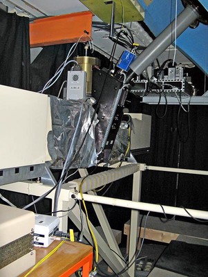 The high resolution spectrograph **Aurélie** at the **Haute-Provence Observatory** (**OHP**) which was used by Foing and Ehrenfreund for their observations.