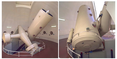 The **1.5 metre Coudé** telescope at the **Haute-Provence Observatory** (**OHP**) which was used by Foing and Ehrenfreund for their observations.